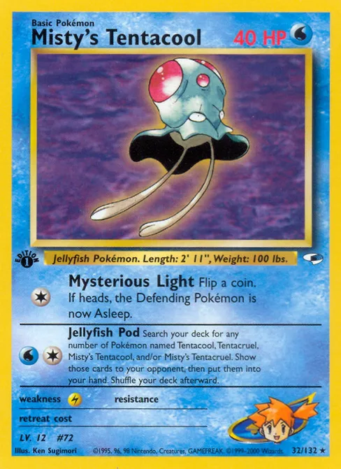 Misty's Tentacool, Gym Heroes #32