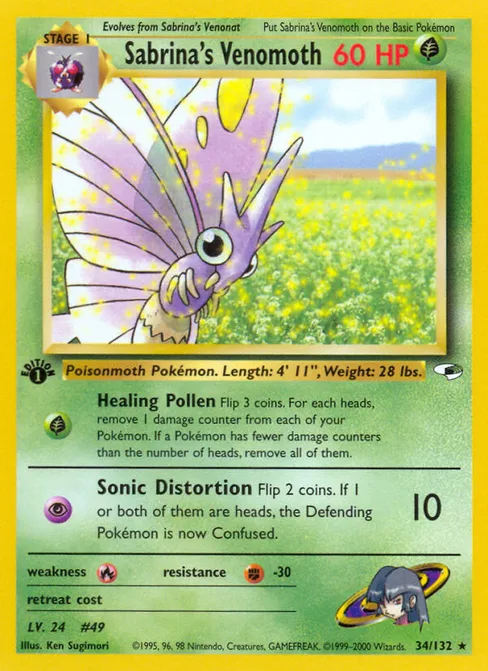 Sabrina's Venomoth, Gym Heroes #34