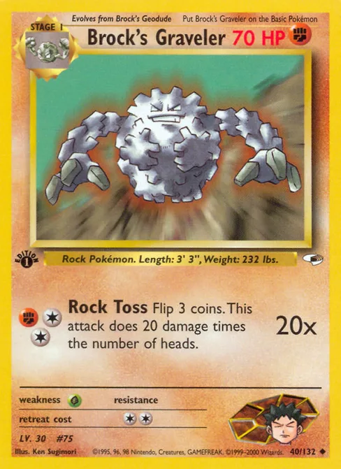 Brock's Graveler, Gym Heroes #40