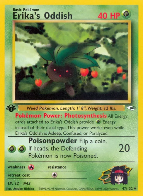 Erika's Oddish, Gym Heroes #47
