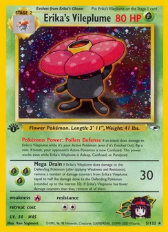 Erika's Vileplume, Holofoil