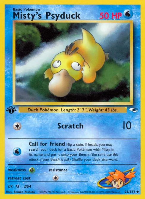 Misty's Psyduck, Gym Heroes #54