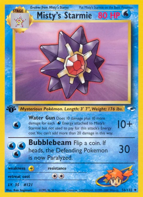 Misty's Starmie, Gym Heroes #56
