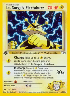 Lt. Surge's Electabuzz, Holofoil