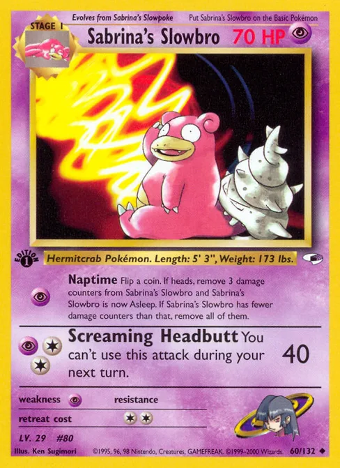 Sabrina's Slowbro, Gym Heroes #60