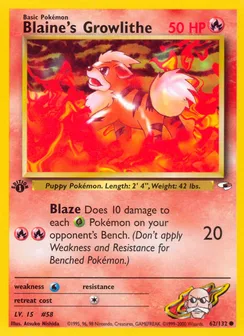 Blaine's Growlithe, Normal