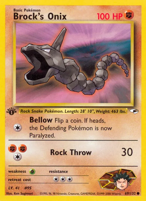 Brock's Onix, Gym Heroes #69