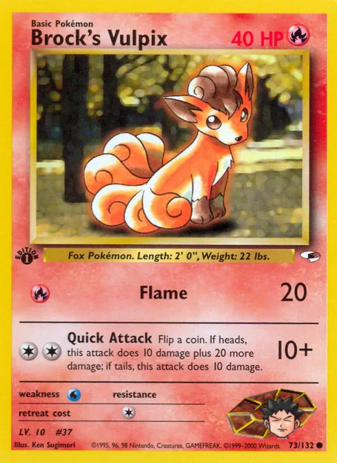 Brock's Vulpix, Gym Heroes #73