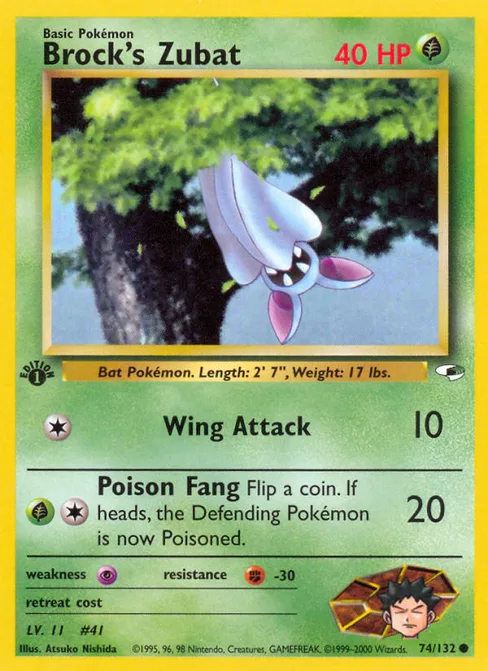 Brock's Zubat, Gym Heroes #74