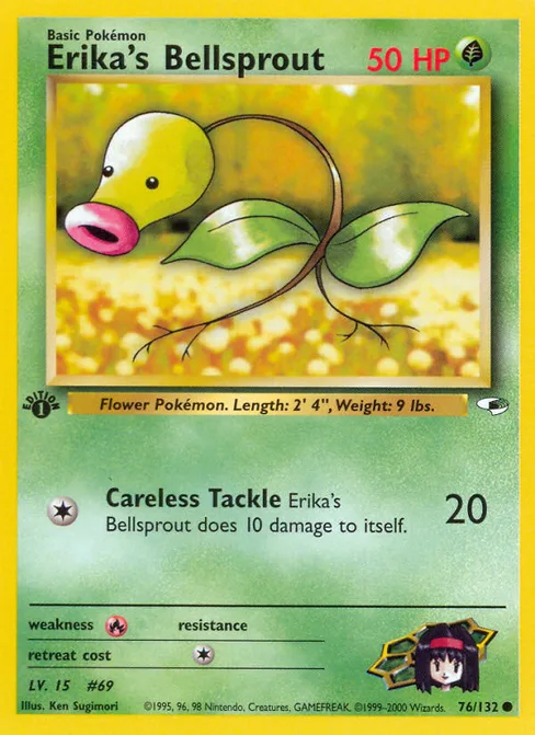Erika's Bellsprout, Gym Heroes #76