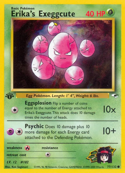 Erika's Exeggcute, Gym Heroes #77