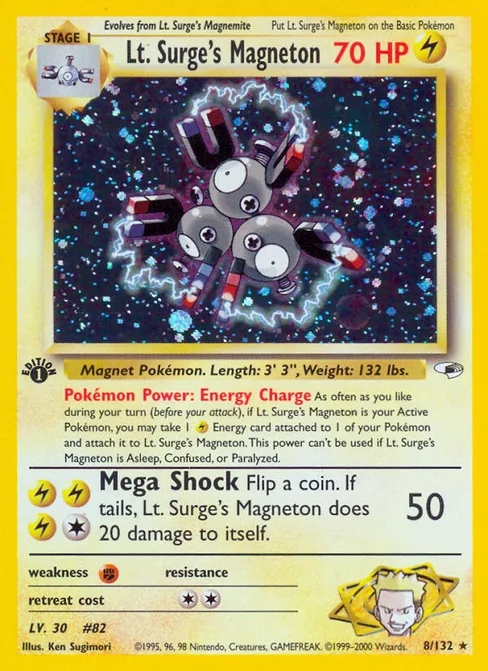 Lt. Surge's Magneton, Gym Heroes #8