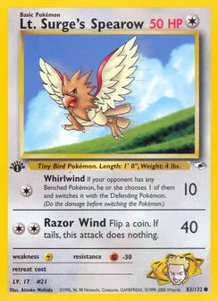 Lt. Surge's Spearow, Normal
