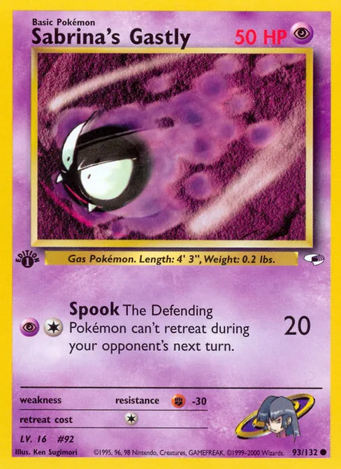 Sabrina's Gastly, Gym Heroes #93