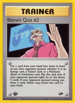 Blaine's Quiz #2, Normal