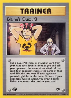 Blaine's Quiz #3, Normal