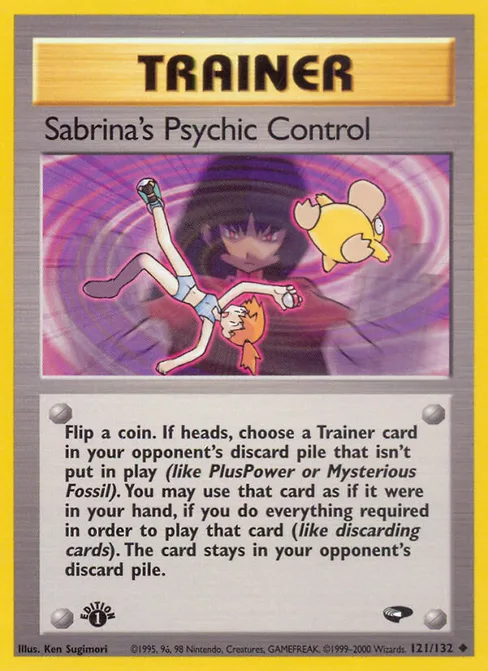 Sabrina's Psychic Control, Gym Challenge #121