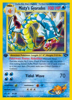 Misty's Gyarados, Holofoil