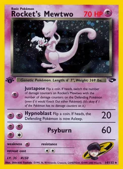 Rocket's Mewtwo, Holofoil