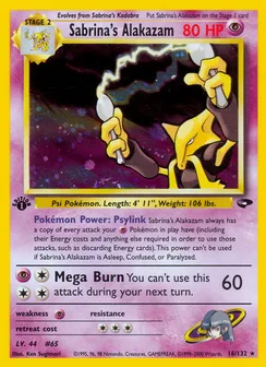 Sabrina's Alakazam, Holofoil