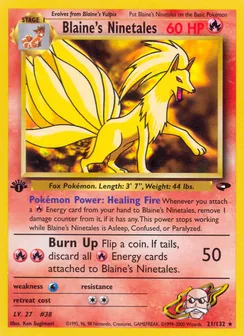Blaine's Ninetales, Normal