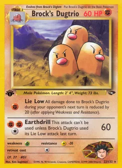 Brock's Dugtrio, Normal