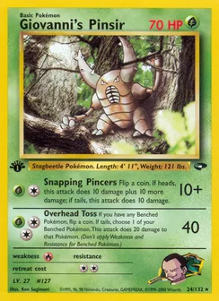 Giovanni's Pinsir, Normal
