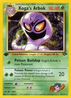 Koga's Arbok, Normal