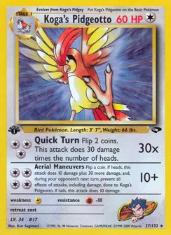 Koga's Pidgeotto, Normal