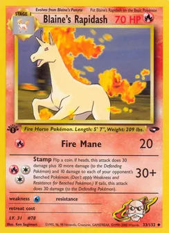Blaine's Rapidash, Normal