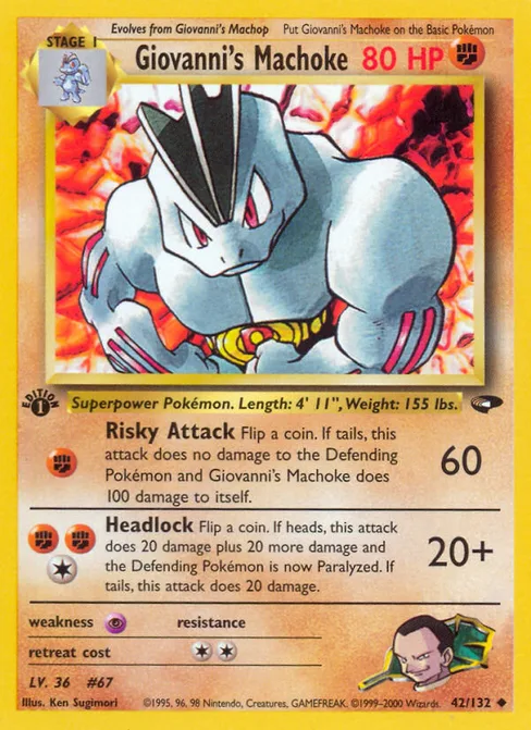 Giovanni's Machoke, Gym Challenge #42