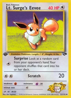 Lt. Surge's Eevee, Normal