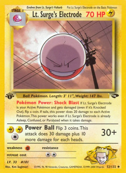 Lt. Surge's Electrode, Gym Challenge #52