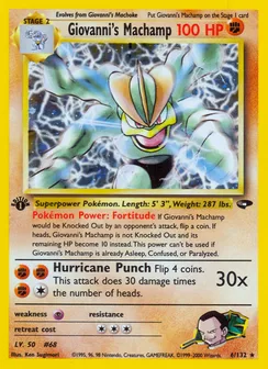 Giovanni's Machamp, Holofoil