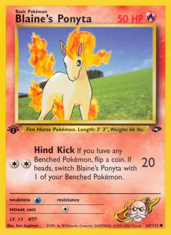 Blaine's Ponyta, Normal