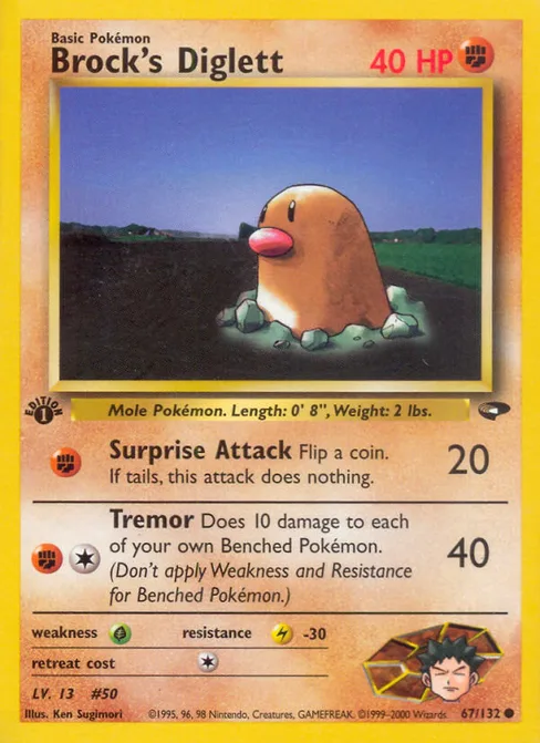 Brock's Diglett, Gym Challenge #67