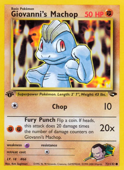 Giovanni's Machop, Gym Challenge #72