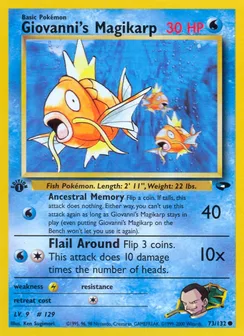 Giovanni's Magikarp, Normal