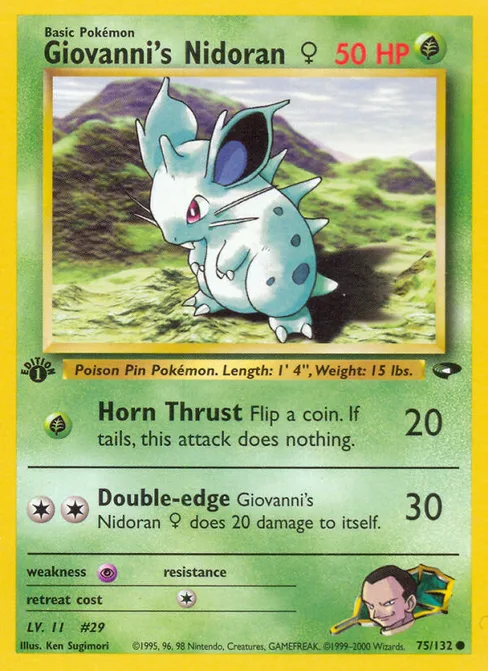 Giovanni's Nidoran ♀, Gym Challenge #75