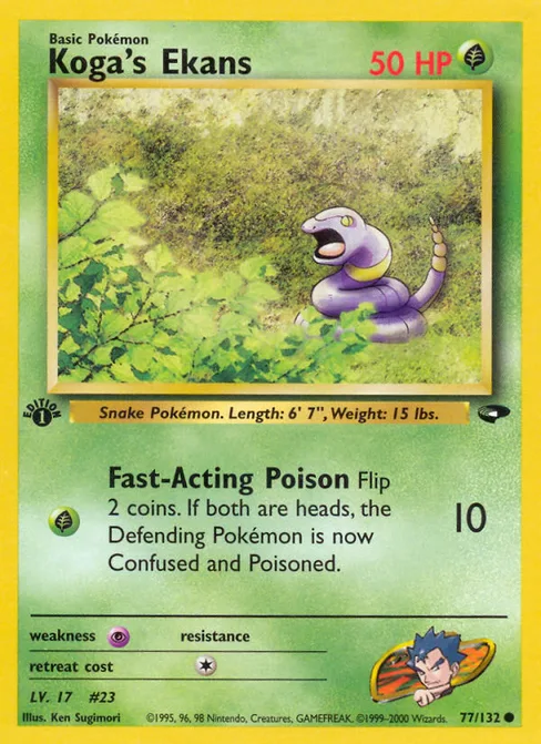 Koga's Ekans, Gym Challenge #77