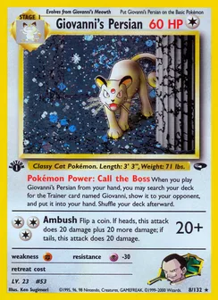 Giovanni's Persian, Holofoil