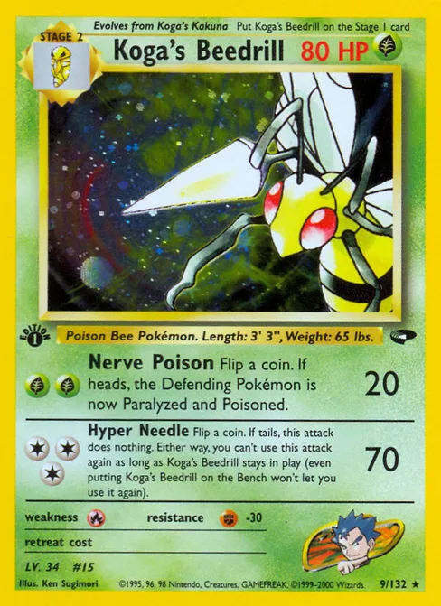 Koga's Beedrill, Gym Challenge #9