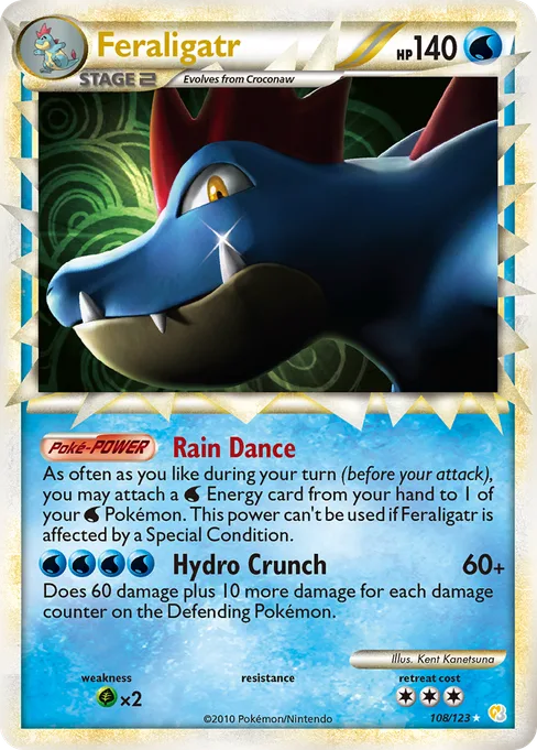 Feraligatr, HeartGold & SoulSilver #108