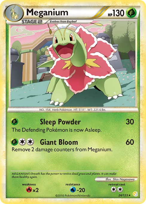 Meganium, HeartGold & SoulSilver #26
