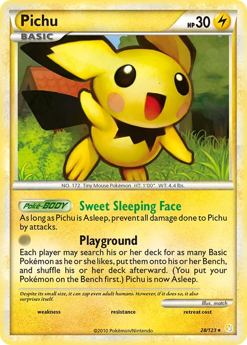 Pichu, HeartGold & SoulSilver #28
