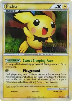 Pichu, Staff stamp