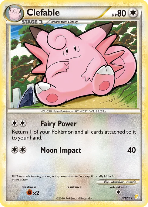 Clefable, HeartGold & SoulSilver #3