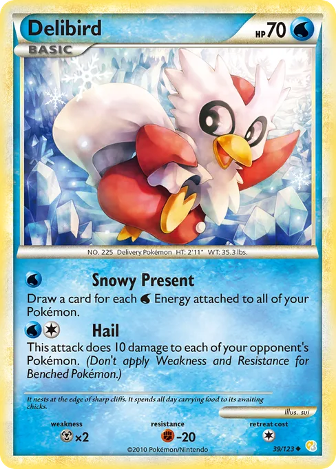 Delibird, HeartGold & SoulSilver #39