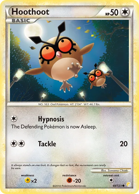 Hoothoot, HeartGold & SoulSilver #66