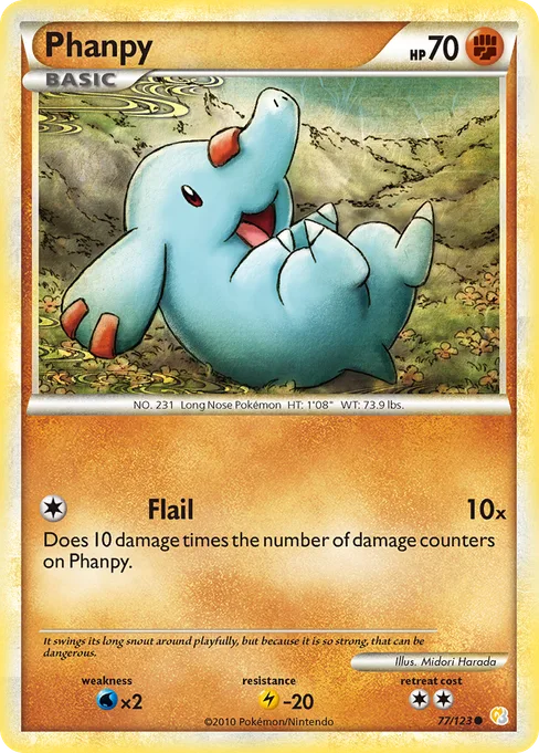 Phanpy, HeartGold & SoulSilver #77
